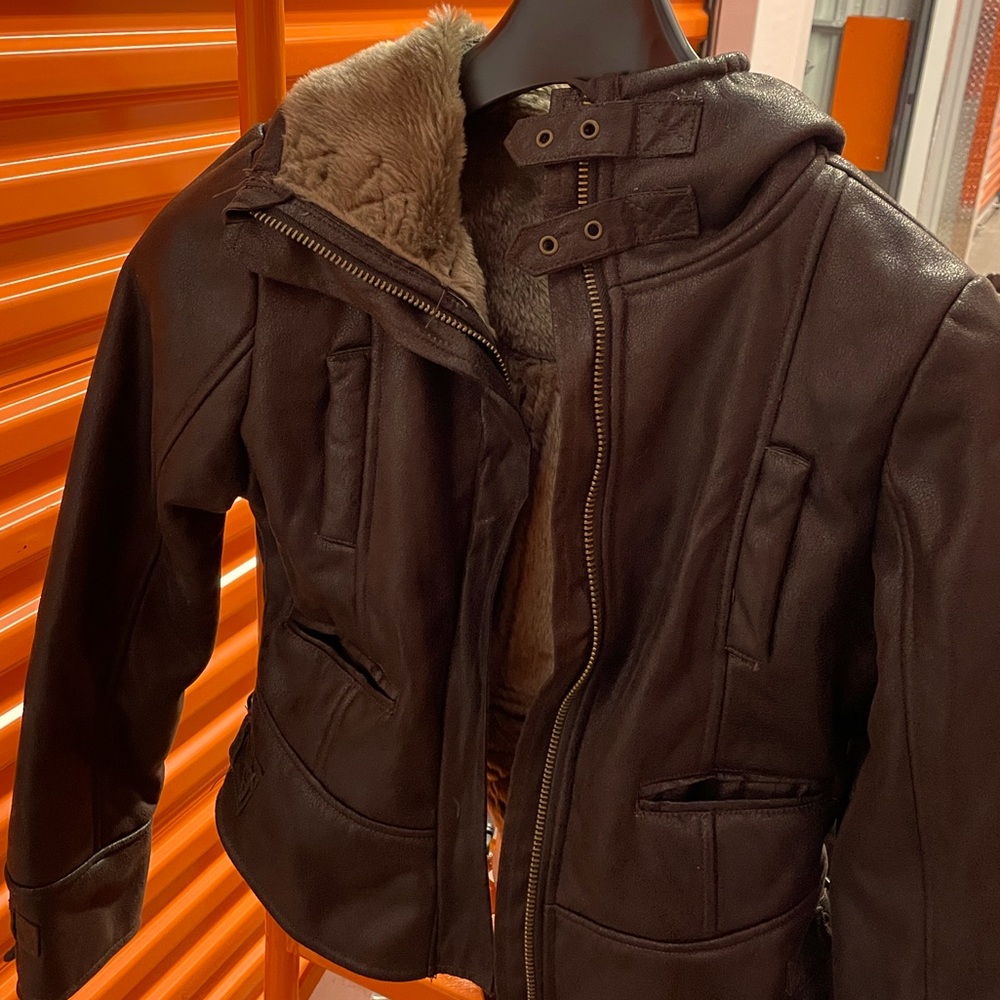 Shearling kids coat